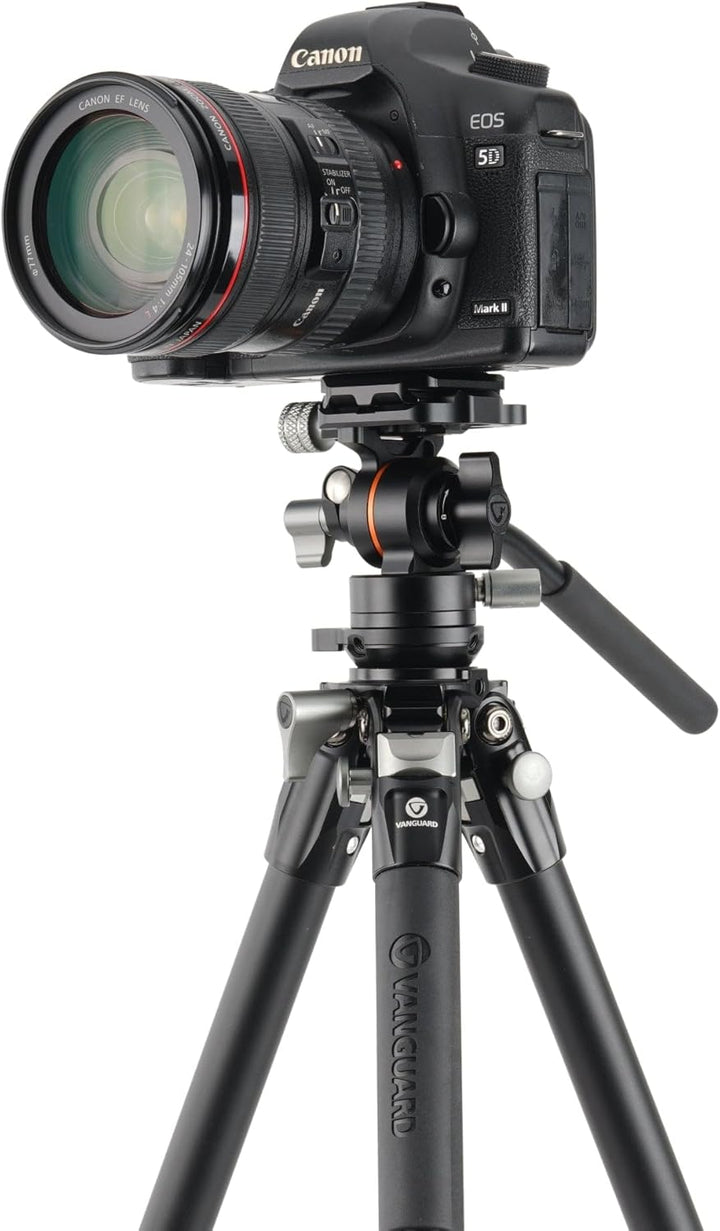 Vanguard Alta Pro 3VLT 235AV12 - Kompaktes Video-Reise-Stativ aus Aluminium mit Nivellierbasis - Tra
