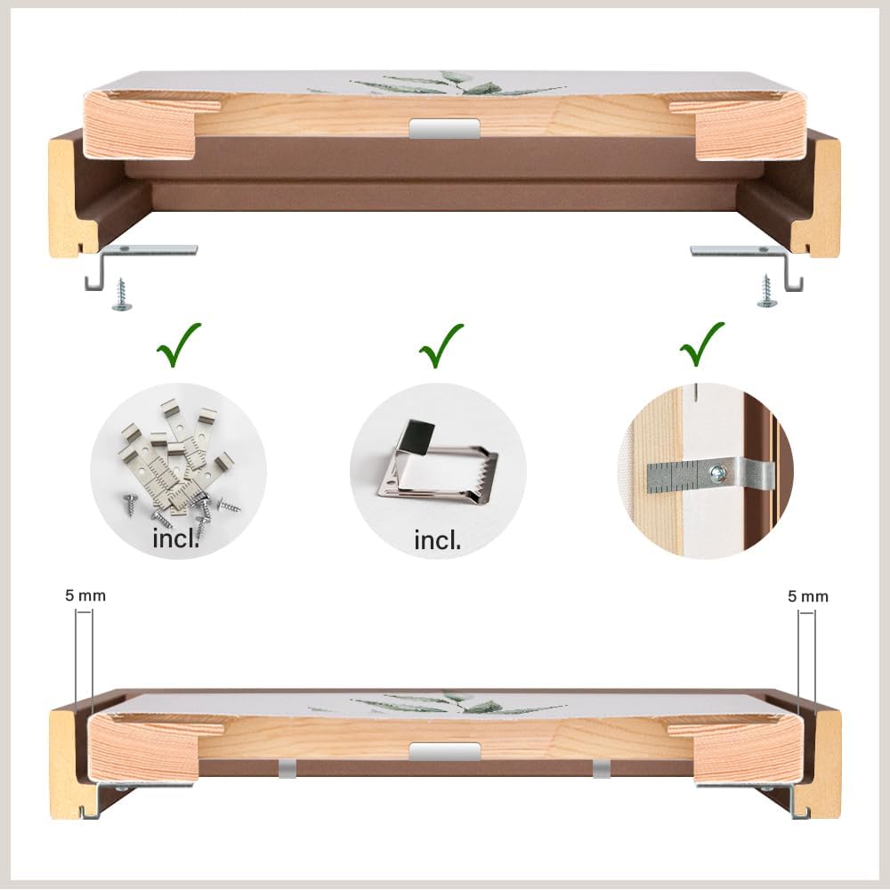Schattenfugenrahmen Lemgo für Keilrahmenbilder und Leinwände 40x100cm Silber Antik, 40x100cm Silber