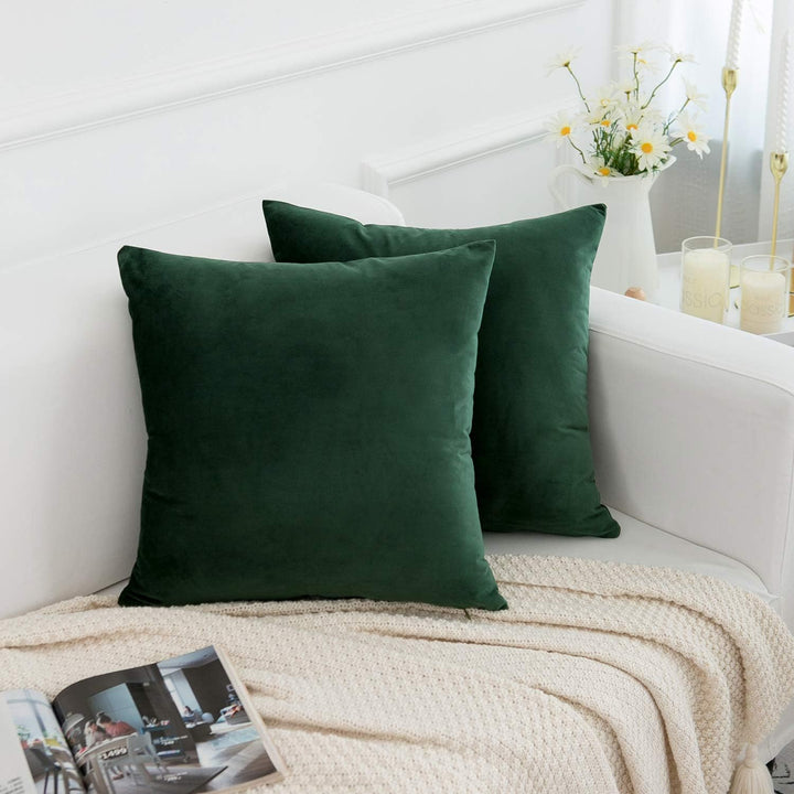 RainRoad Velvet Decorative Throw Pillow Covers Cushion Cover Pillow Case for Sofa Couch Bed Chair,So