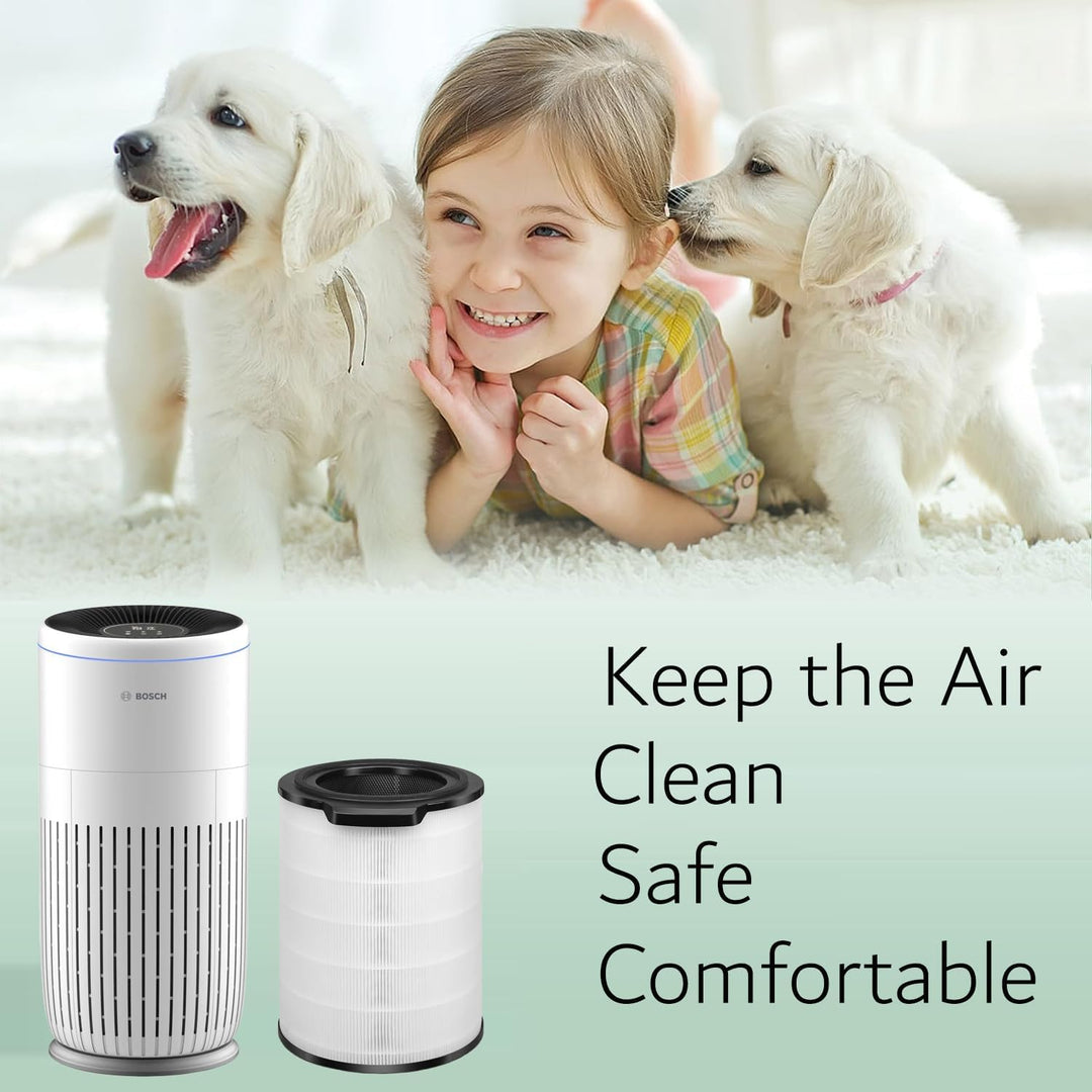 3-in-1 HEPA Filter Kompatibel mit Bosch Air 6000 / 6000i Luftreiniger, H13 True HEPA Ersatzfilter mi