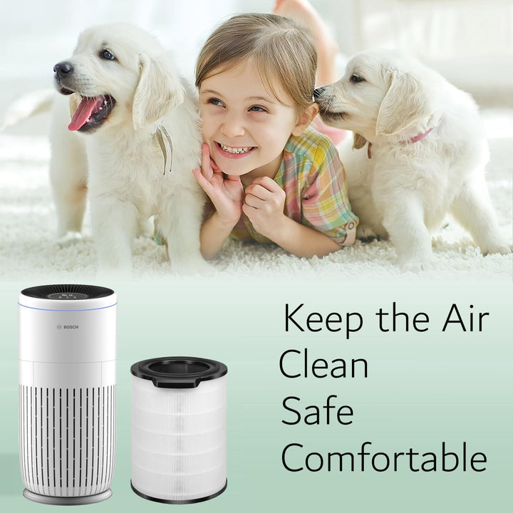 3-in-1 HEPA Filter Kompatibel mit Bosch Air 6000 / 6000i Luftreiniger, H13 True HEPA Ersatzfilter mi
