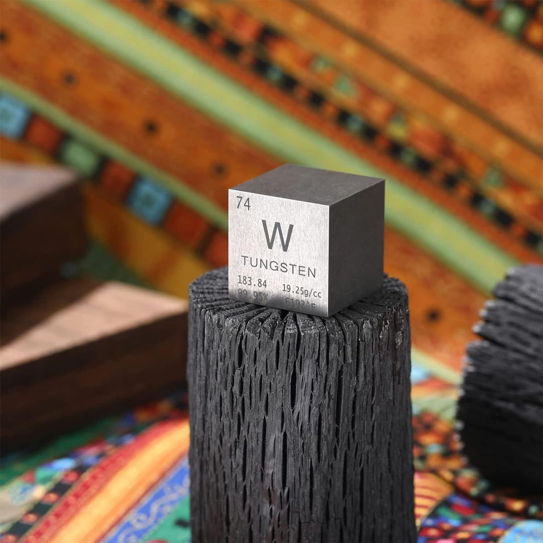 1 Inch Wolfram Würfel 25,4 mm Metall Dichte Würfel reines Metall hohe Dichte Element für Element Sam