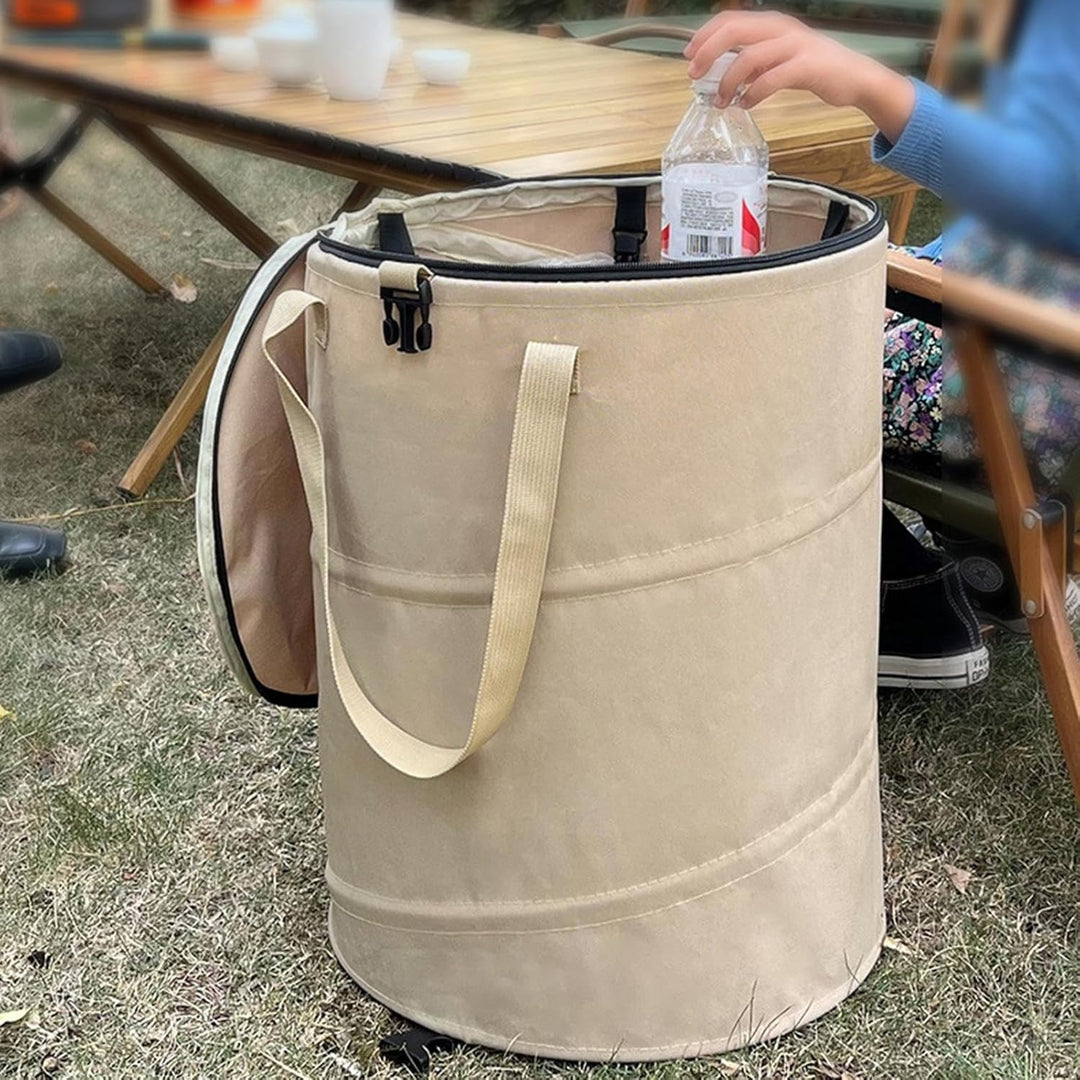 Faltbarer Camping Mülleimer Mit Deckel, 37 L Müllsackständer Für Wohnmobil, Faltbarer Mülleimer, Zus