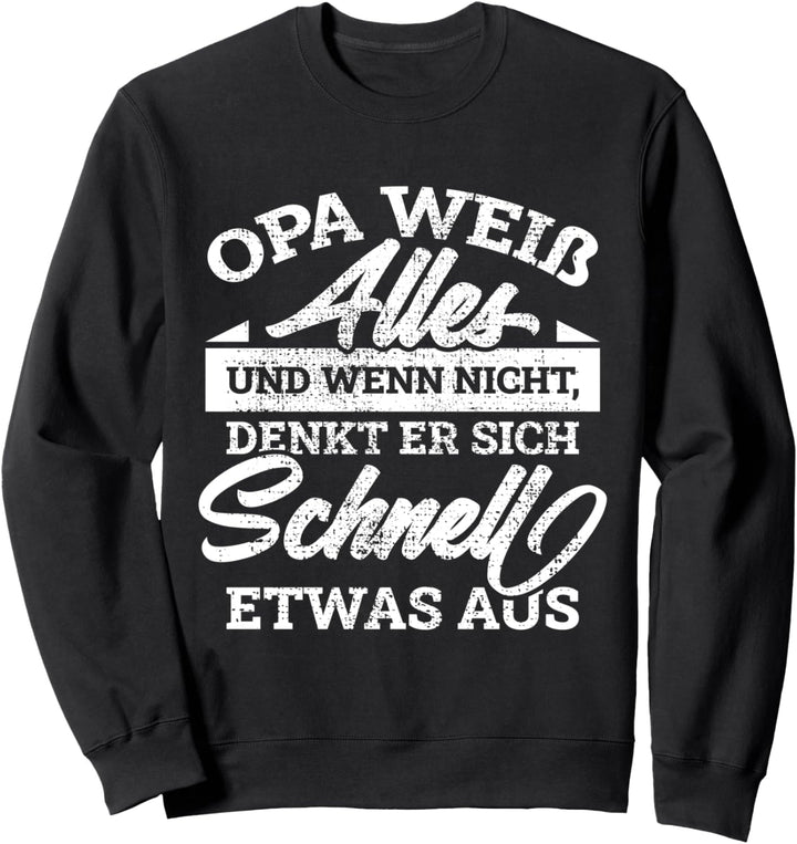 Opa Spruch Geschenke für Grossvater Bester Opa Sweatshirt