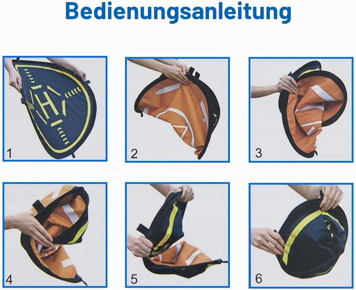 Drohnen Landeplatz 75cm von MMOBIEL – Universal Wasserdichtes Pad Doppelseitig – Schnell Faltbar Dro