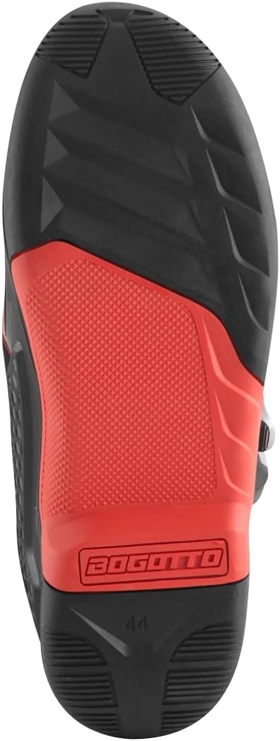 Bogotto MX-6 Motocross Stiefel, rot/schwarz, 43 43 EU Rot Schwarz, 43 EU Rot Schwarz