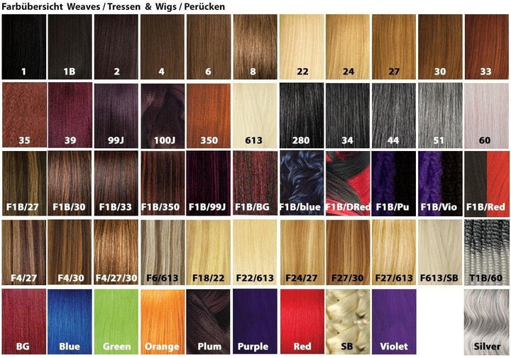 X-pression Ultra Braid Kunsthaar-Extensions, Farbe #1B, schwarz ca. 210 cm (6 Stück).