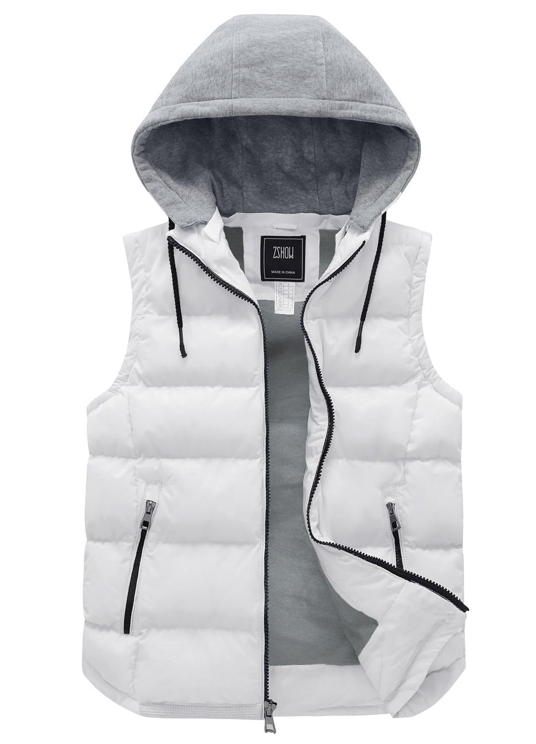 ZSHOW Herren Winter Weste Gesteppte Polsterung Puffer Ärmellos Jacke Warme Outdoor Weste Körperwärme