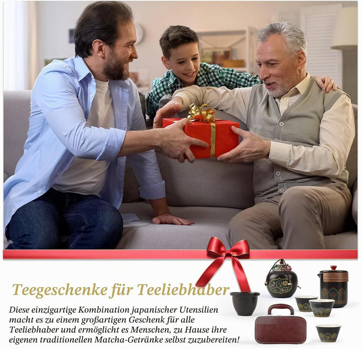 Japanisches Teeservice, 6 Stück Schönes Tea Set Porzellan Chinesische Teekanne Set, Gongfu Teeservic