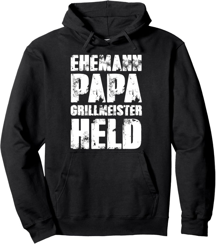 Ehemann Papa Grillmeister Held Lustig Bester Dad der Welt Pullover Hoodie