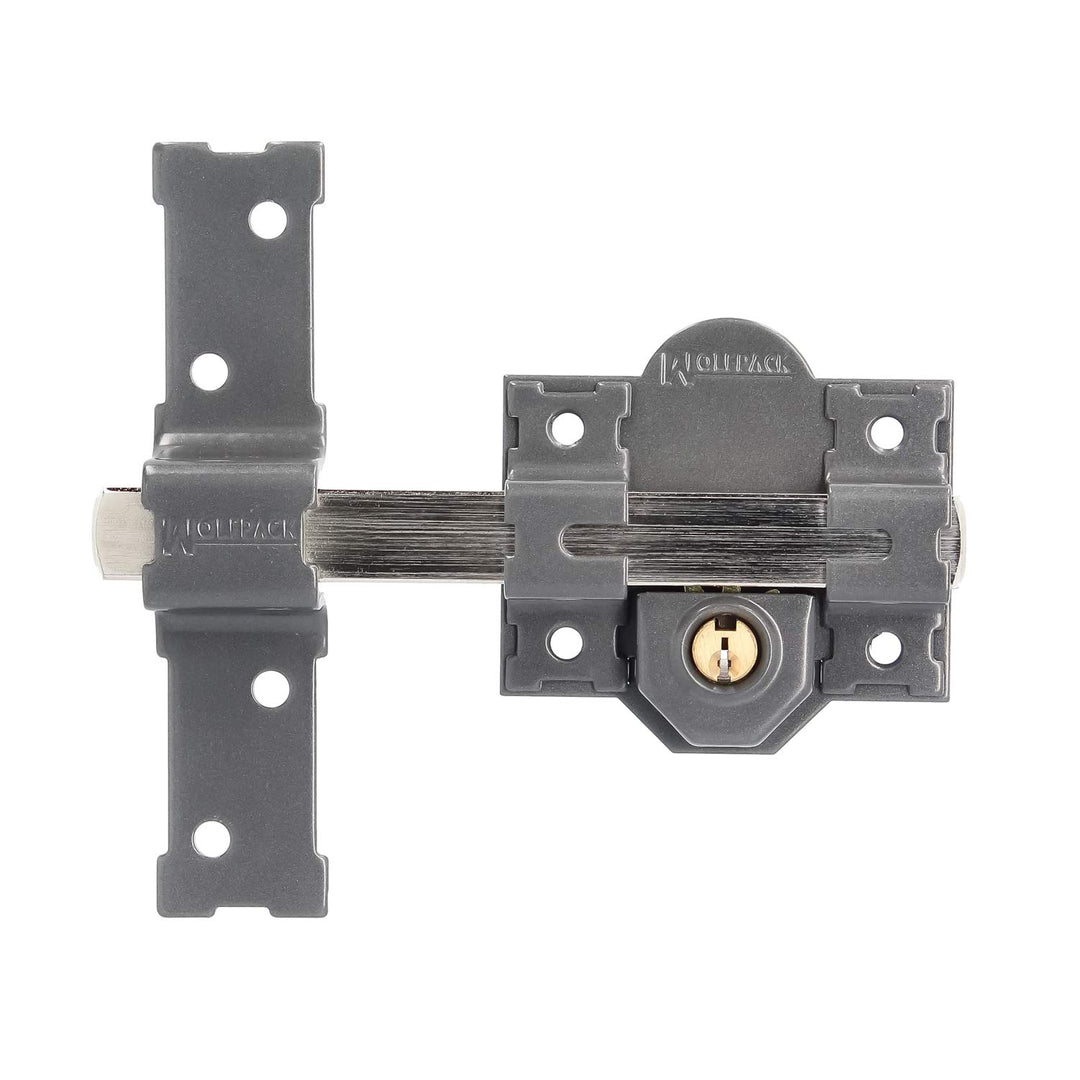 WOLFPACK 3102140 Schloss B-8 Schlüssel 2 Seiten 165 mm Birnenzylinder 50 mm, Cranberry
