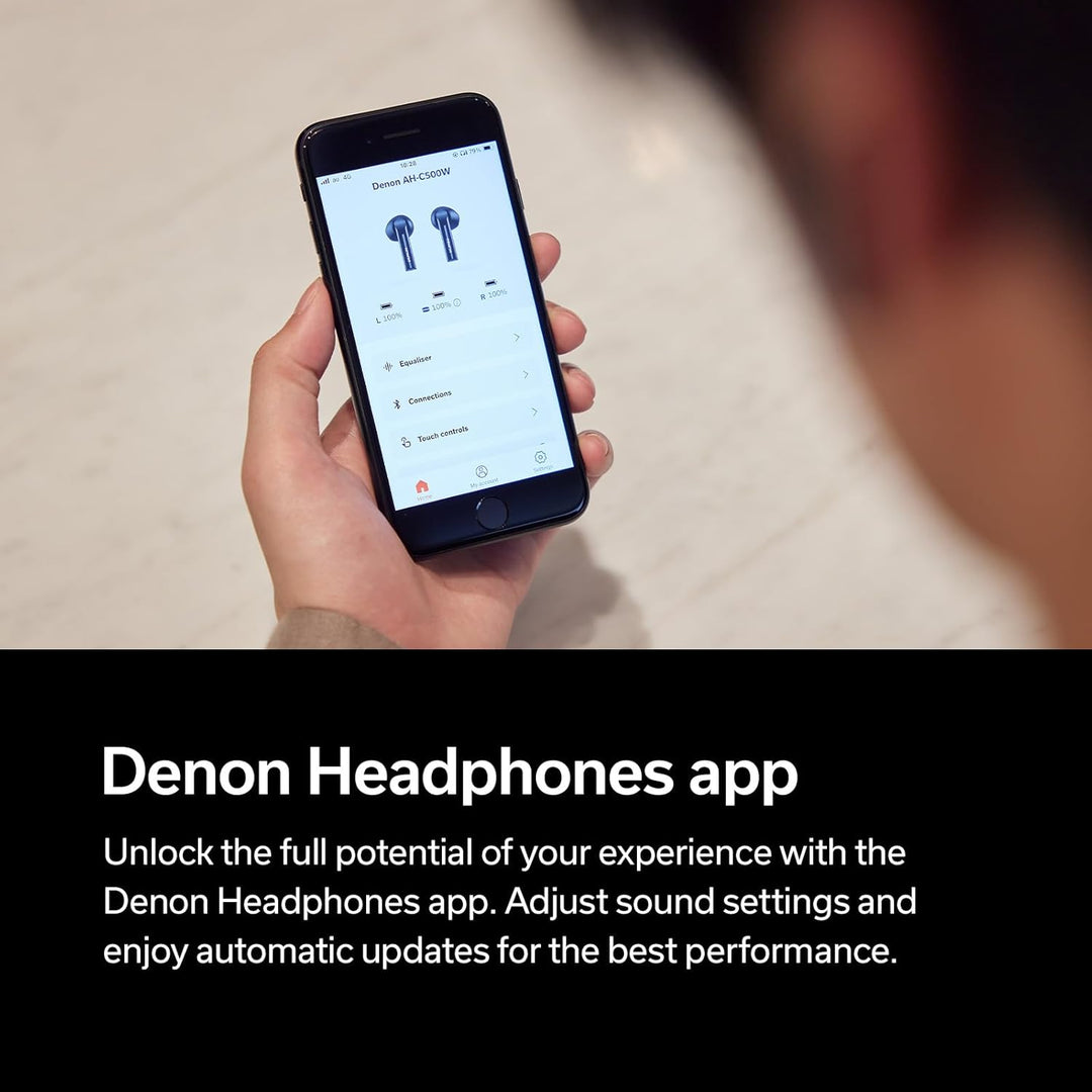 Denon AH-C500W True Wireless In-Ear-Kopfhörer, wasserresistente Bluetooth-Kopfhörer mit eingebautem