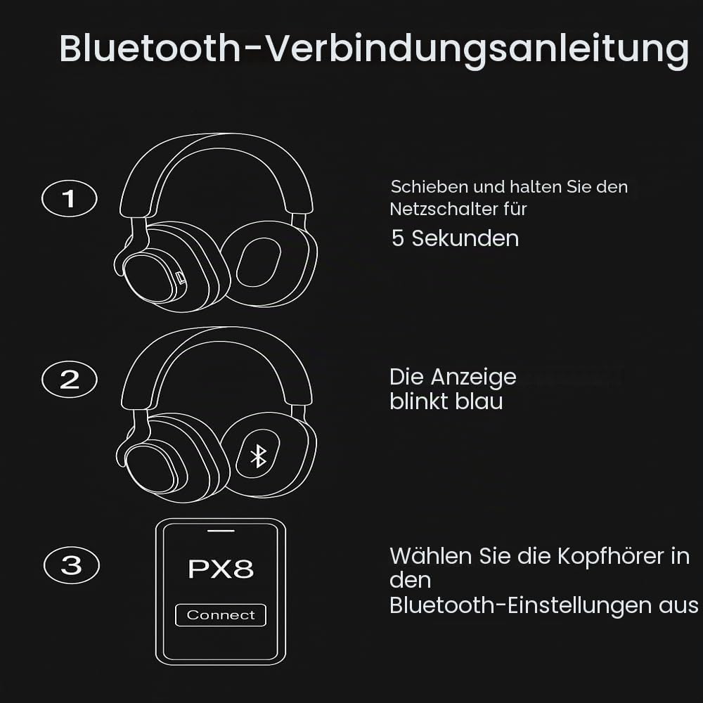 Bowers &amp; Wilkins PX8 McLaren Edition Over-Kopfhörer mit Geräuschunterdrückung, kabellos, Bluetooth 5