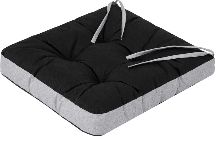 PillowPrim 4er Set Stuhlkissen 49x47 cm Sitzauflagen Polsterauflagen Outdoor/Indoor Aussen/Innen Gar