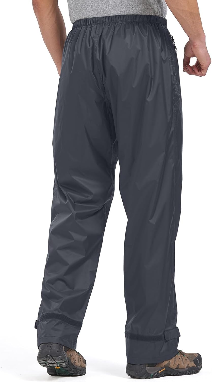 Regenhose Herren Fahrrad Leichte wasserdichte Winddichte Outdoorhose zum Wandern Camping Trekkinghos