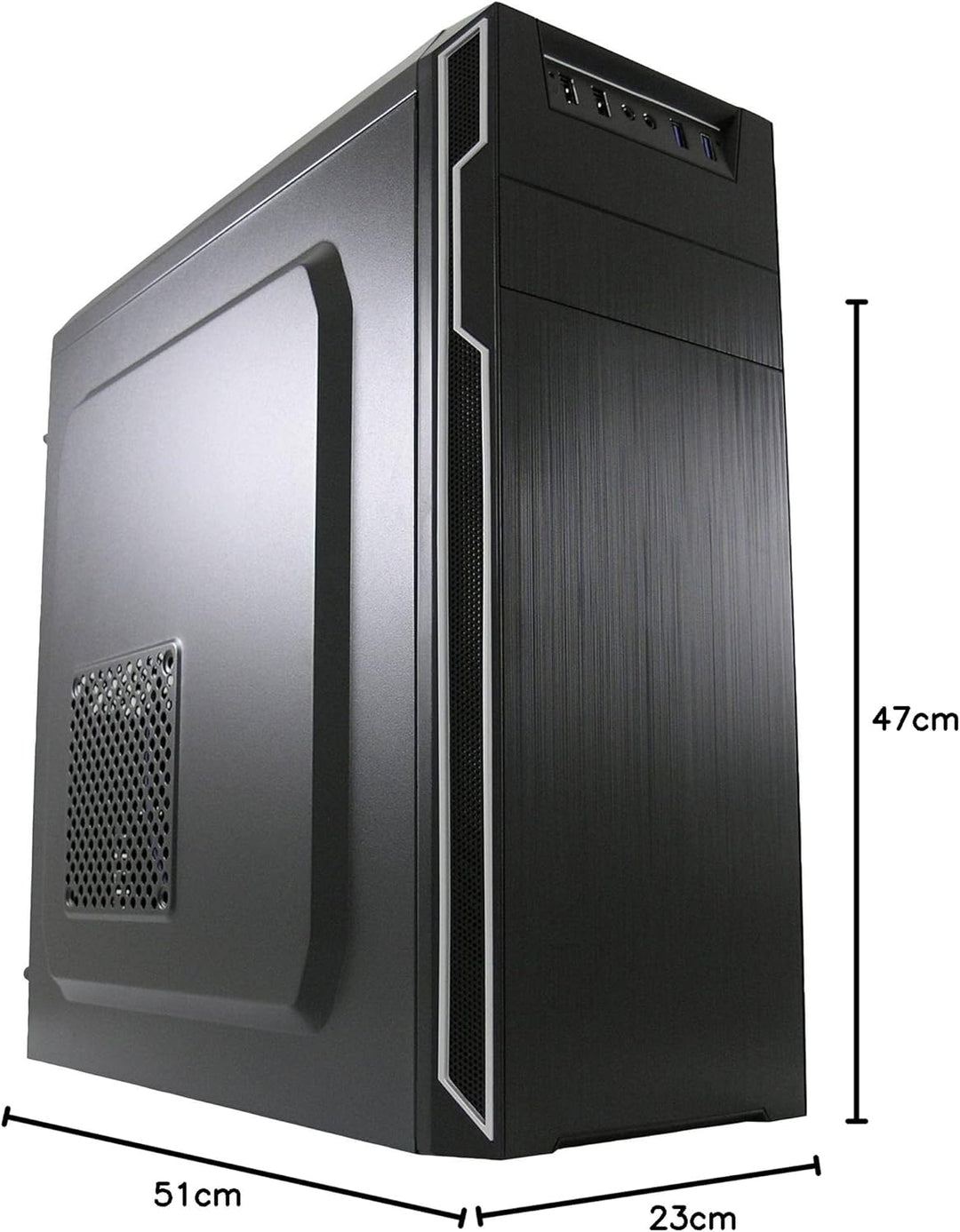 LC-Power 7038B ATX Classic PC Gehäuse ohne Netzteil