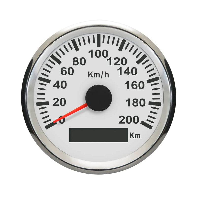 ELING Universal GPS Tacho Kilometerzähler 200km/h Tachometer für Auto Boot Yacht Schiff mit Hintergr