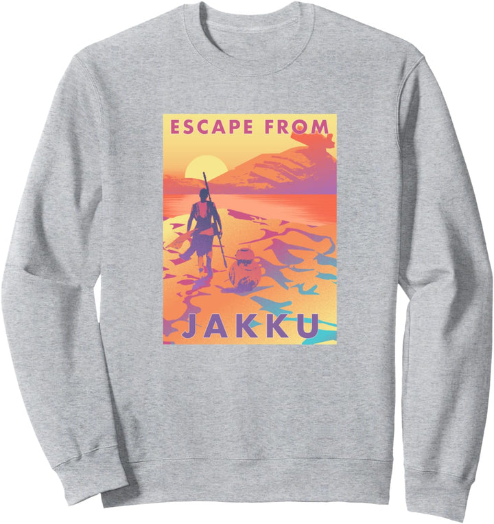 Star Wars Rey Escape From Jakku Poster Sweatshirt