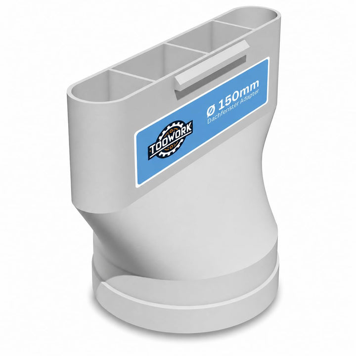 TOOWORK Dachfenster Adapter Ø 150mm – Fensteradapter/Fensterdurchführung für Abluftschlauch mobiler