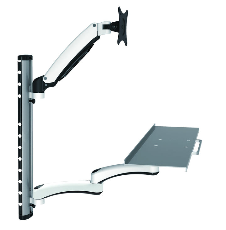 HFTEK - FY02CWS - Monitor Halter Wandhalterung für Bildschirme von 13-27 Zoll mit VESA 75/100 - Tast
