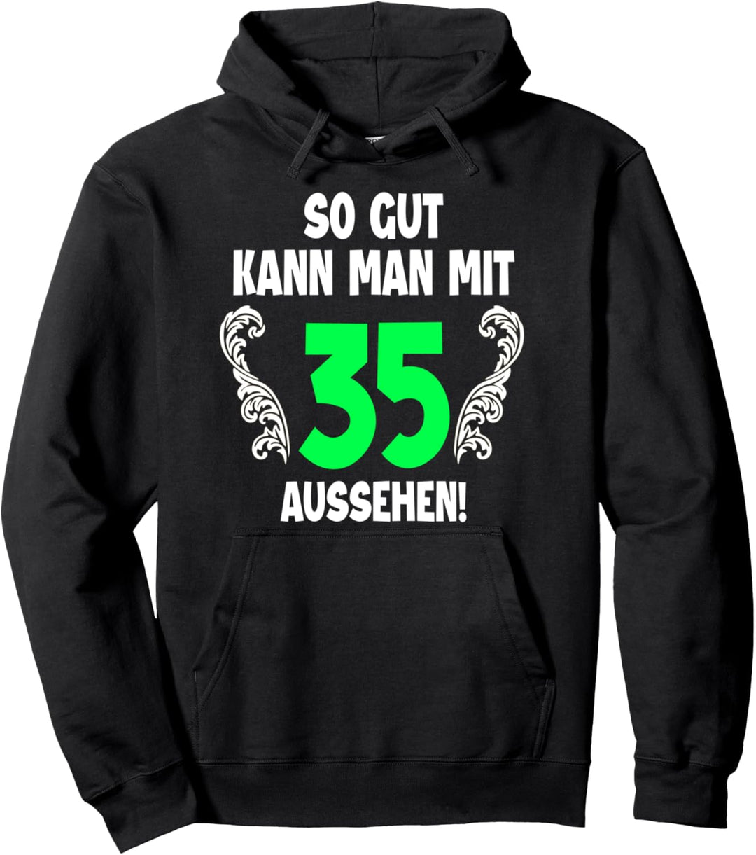 35. Geburtstag Mann Frau 1987 Damen Herren Feier 35 Jahre Pullover Hoodie