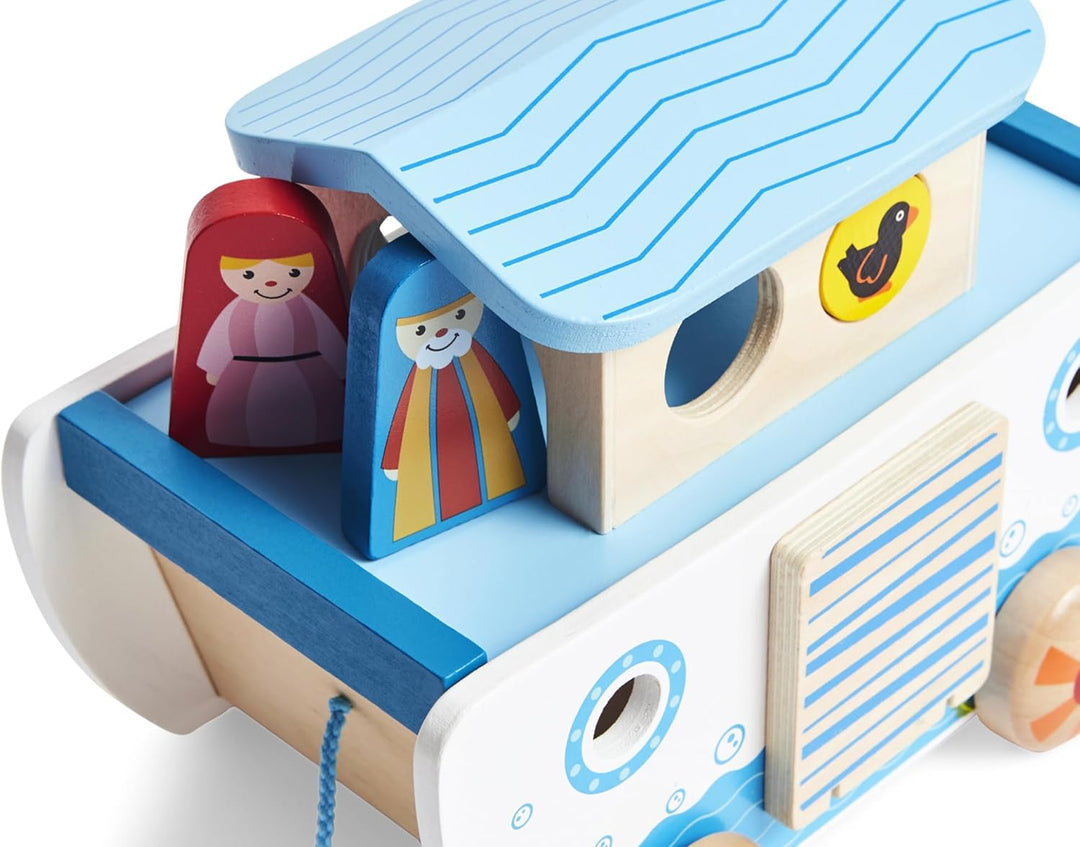 Hape E8049 - Nachzieh-Arche, Holzspielzeug