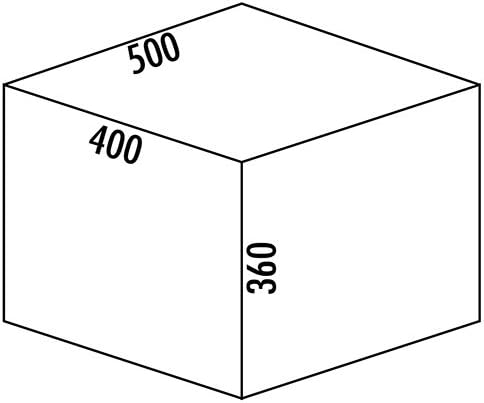 Naber, Cox® Base 1T 500-2. Abfallsammler, hellgrau, Höhe 360 mm