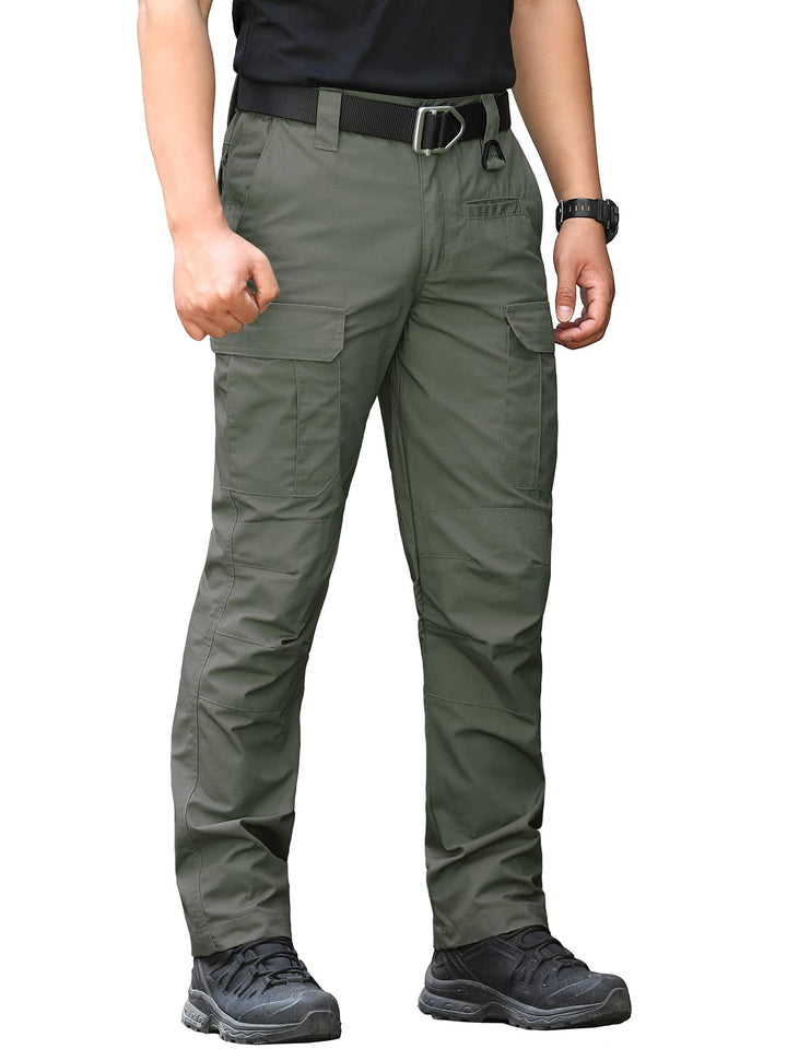 CARWORNIC Herren Taktische Militär Hose Wasserdicht Arbeit Cargohose 30W / 32L Armeegrün, 30W / 32L