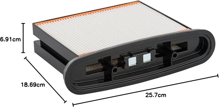 Bosch 1x Polyester-Faltenfilter (4300 cm², 257 x 69 x 187 mm, Staubklasse L, Zubehör für Staubsauger