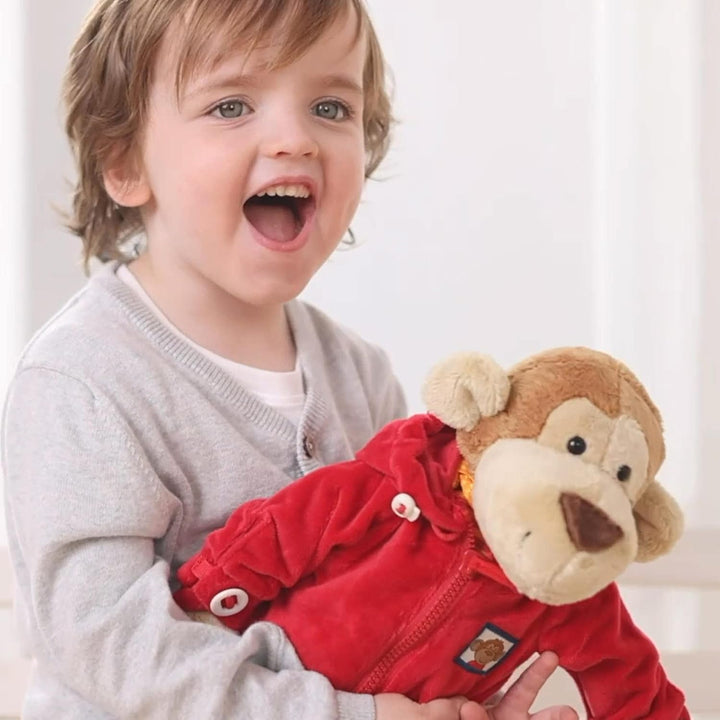 SIGIKID 40989 Lernaffe Soft PlayQ Mädchen und Jungen Lernspielzeug empfohlen ab 1 Jahr mehrfarbig, S