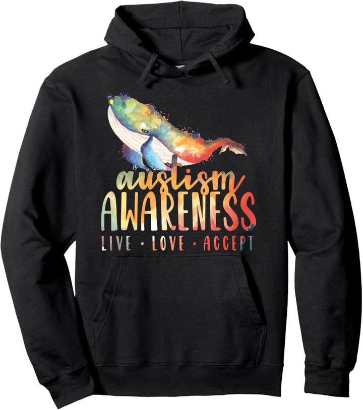 Autismus-Bewusstsein Regenbogen tragen verschiedene blaue Pullover Hoodie