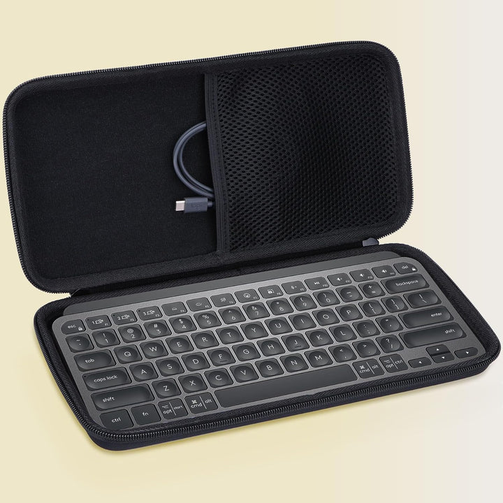 Hart Reise Schutz Hülle Etui Tasche für Logitech MX Keys Mini Kabellose Kompakt Bluetooth Tastatur (