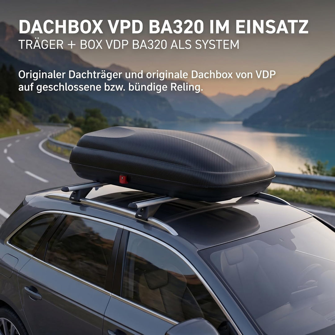 Alu Dachträger RB003 kompatibel mit Volvo XC40 (5Türer) ab 2018