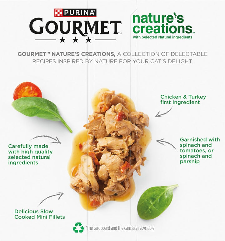 Gourmet GOURMET Nature's Creations Vögel Nassfutter für Katzen, 8 x 85 g