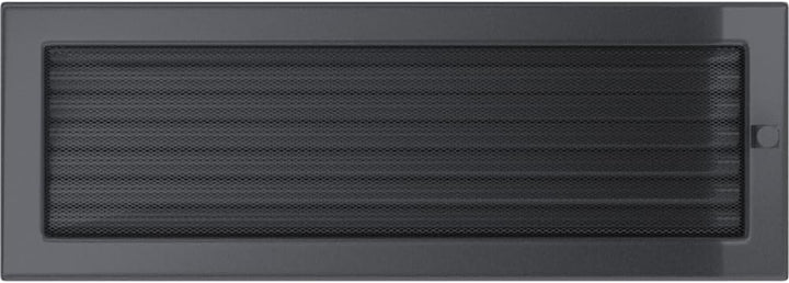 KRATKI Lüftungsgitter Kamingitter 17cm x 49cm graphit mit Jalousien 17 x 49 cm Graphit, 17 x 49 cm G