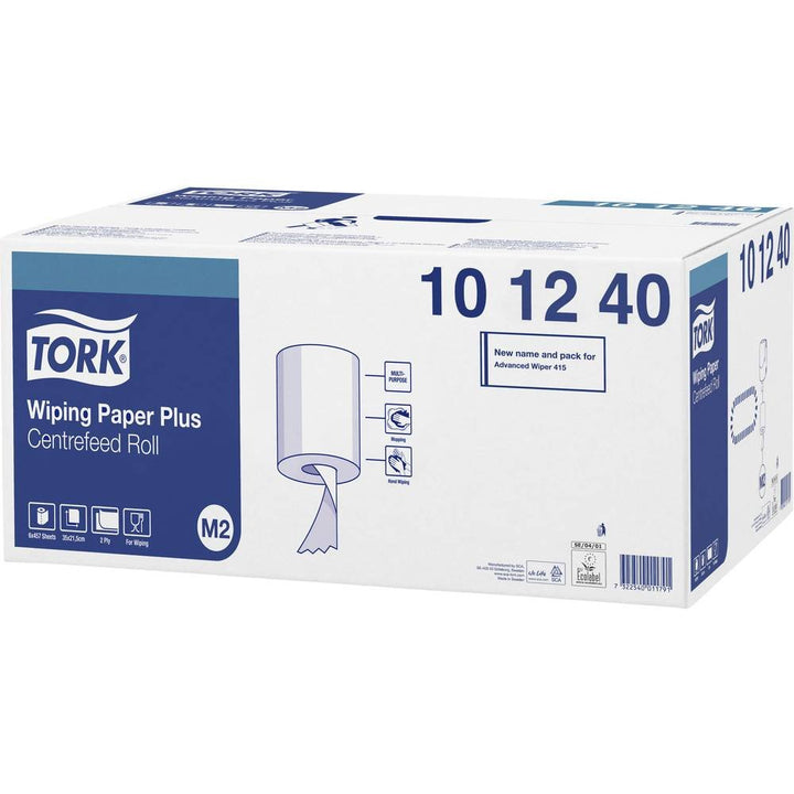 Tork 101240 Starke MehrzweckPapierwischtücher für das M2 Innenabrollung Spendersystem / 2-lagiges st