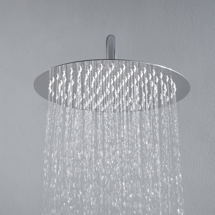 JOHO 304 Edelstahl Kopfbrause Duschkopf Regendusche Einbauduschkopf 30cm Rund D30cm RUND, D30cm RUND