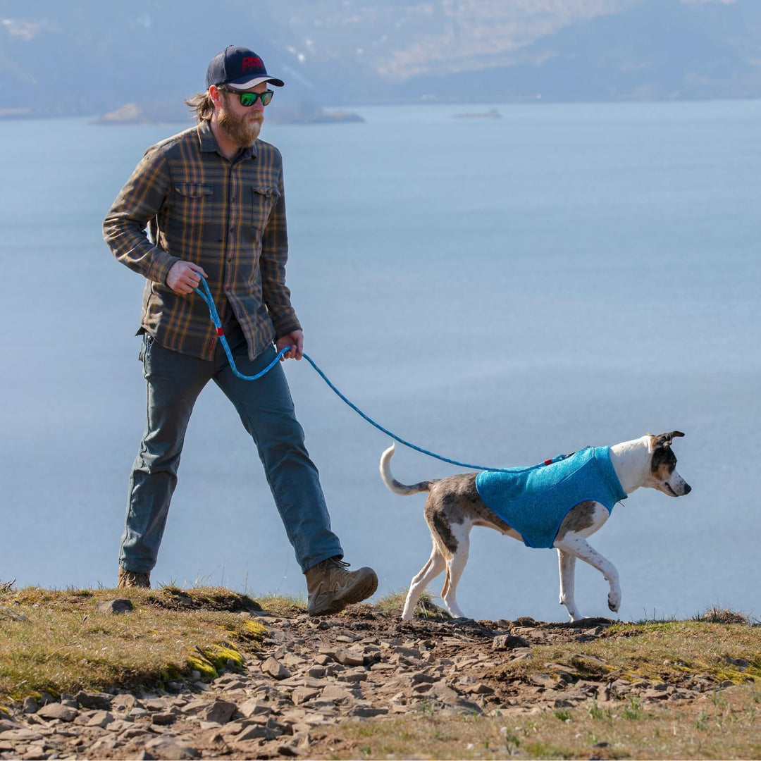 Kurgo Core Hunde-Pullover, Leichtes Fleece, Mit 2-Wege-Reissverschluss, Mit Hundegeschirr kompatibel