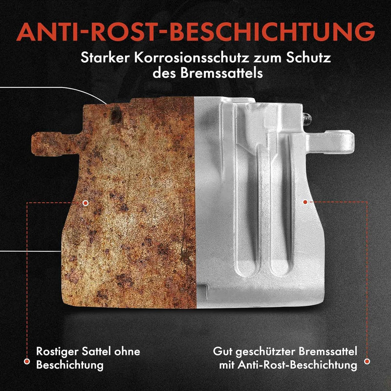 Frankberg 2x Bremssattel Bremszange Vorne Links Rechts Kompatibel mit Jumper Bus 230P 1996-2002 Duca