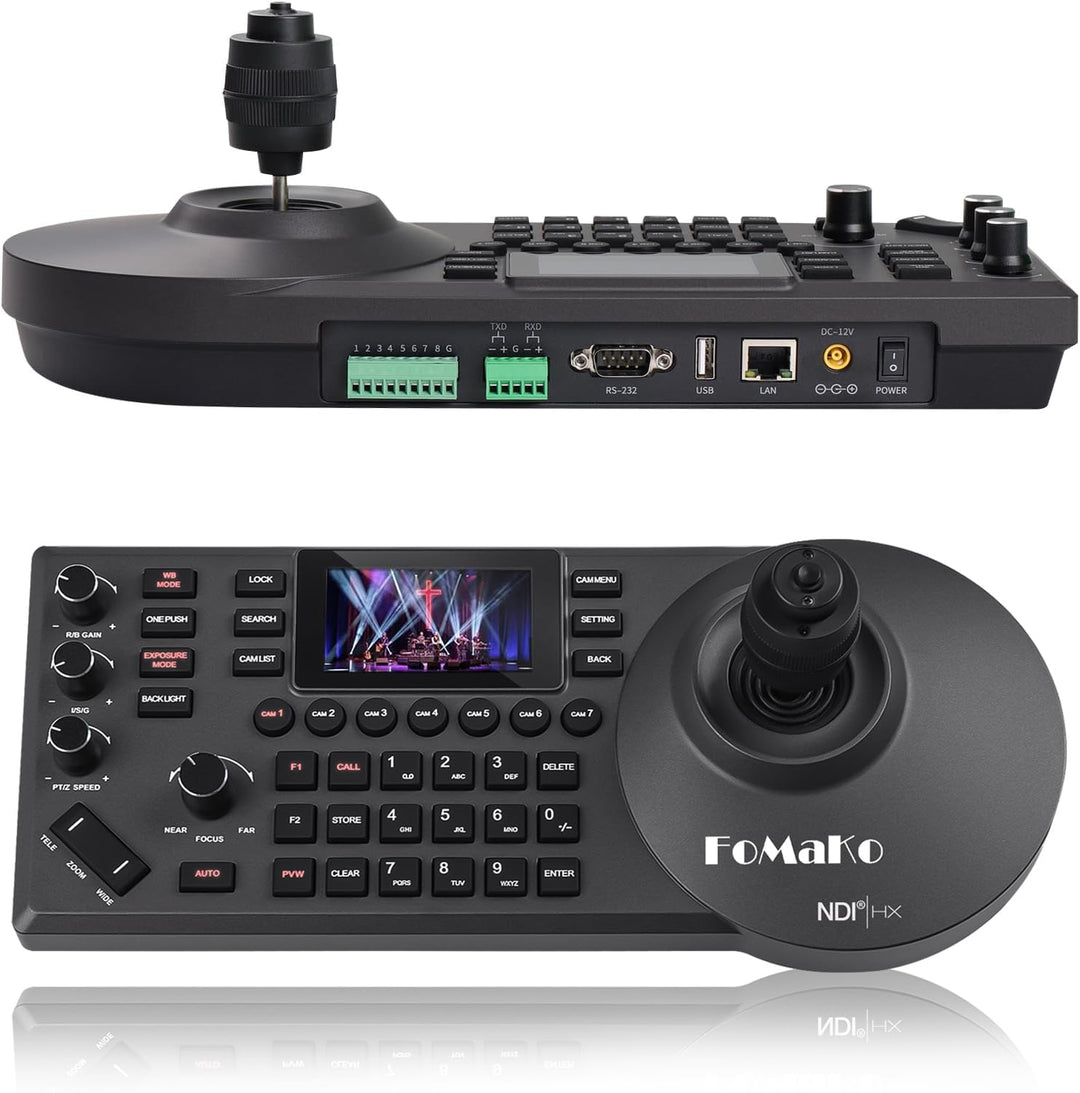 FoMaKo KC608 Pro IP LAN Streaming Kamera PTZ Controller PoE RS232 RS485, 3D PTZ Kamera Keyboard Cont
