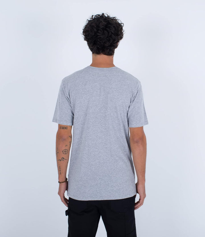 Hurley Herren Evd Wash Core OAO Solid Tee T-Shirt, Dk Grey Htr