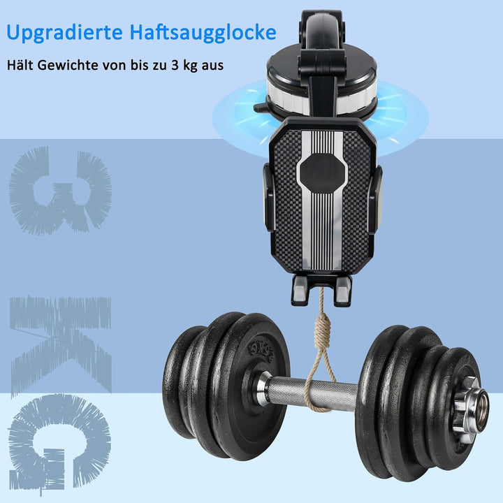 Auto Handyhalterung 360° Drehbar Handyhalter, Super Saugnapf