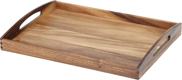 Zassenhaus Serviertablett Holz | 53×41×7cm | Teetablett & Frühstücksbrettchen Holz | 2er Set | aus n