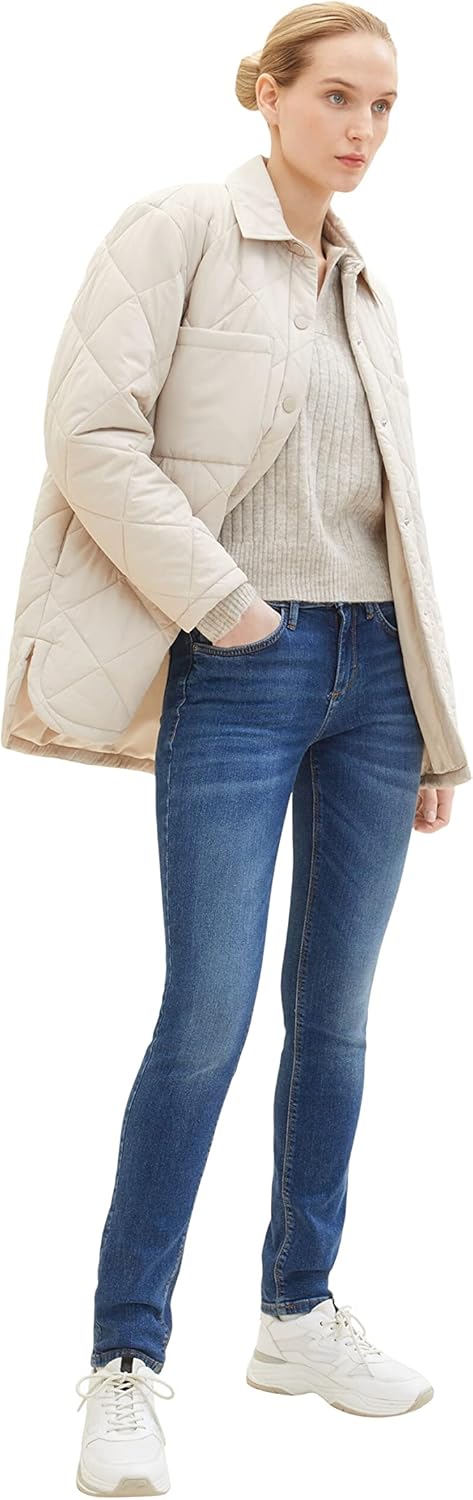 TOM TAILOR Damen Alexa Slim Jeans 26W / 32L 10281 - Mid Stone Wash Denim, 26W / 32L 10281 - Mid Ston