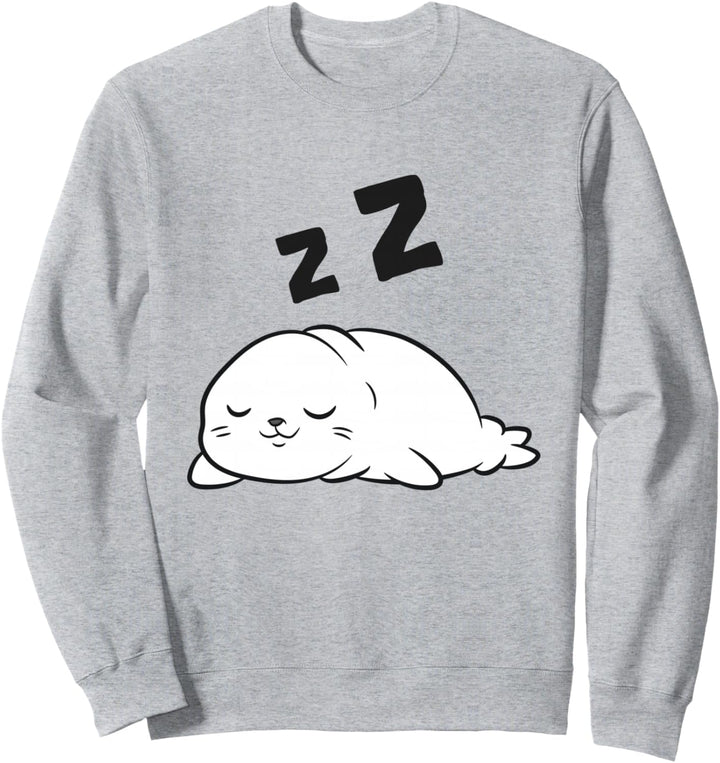 Seal Sleeping Seals Schlafanzug, Lazy Seal Sweatshirt