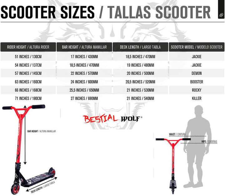 Bestial Wolf | Booster B18 | Stunt-Scooter | Roller-Freestyle | Stunt Scooter | Top-Stunt-Scooter |