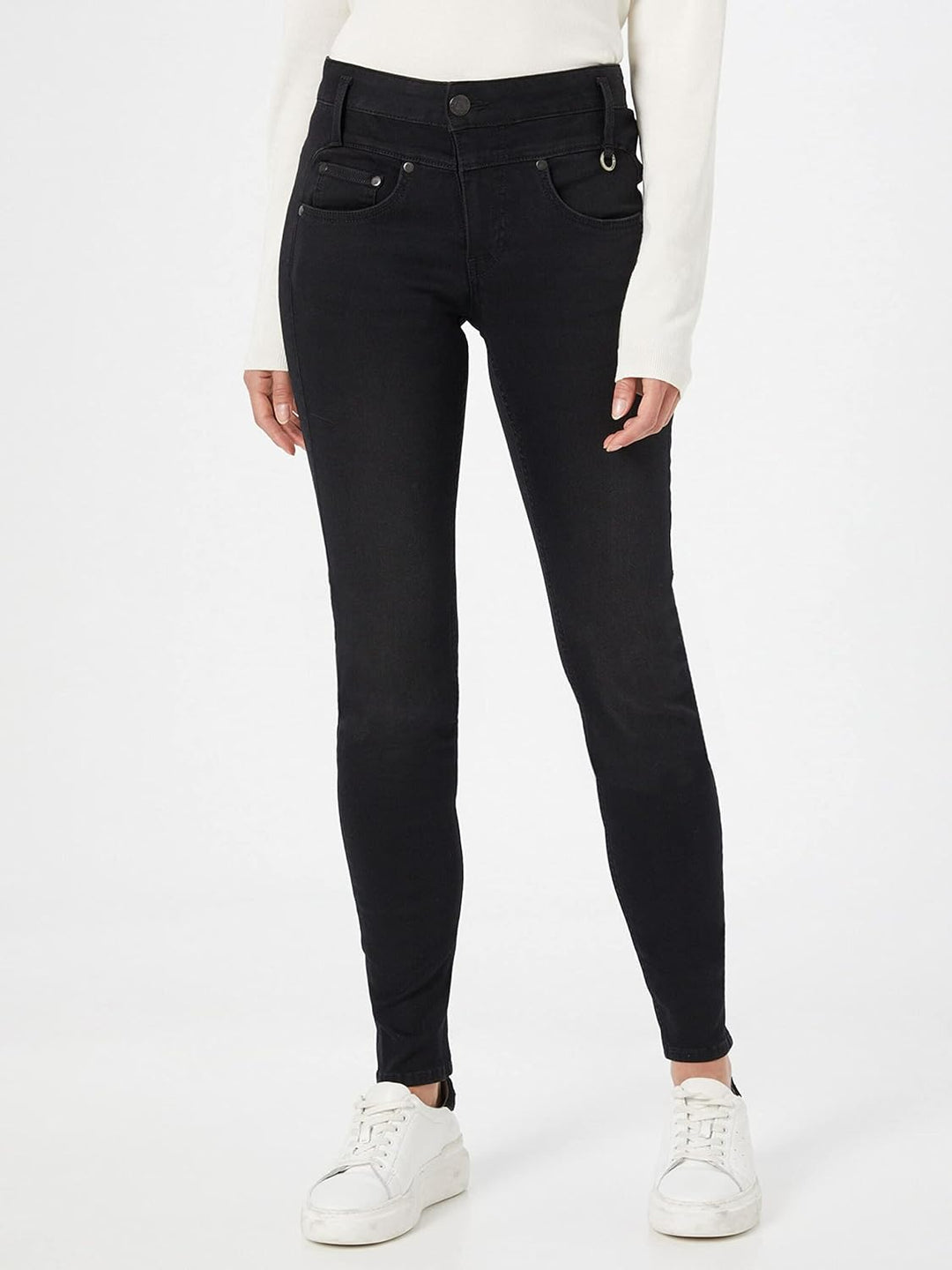 Herrlicher Damen Jeans Sharp Black Denim 32" "30