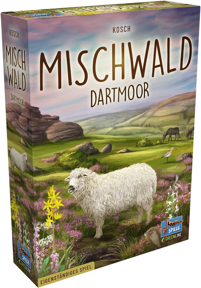 Lookout, Mischwald: Dartmoor, Grundspiel, Familienspiel, Kartenspiel, 2-5 Spieler, ab 10+ Jahren, 60