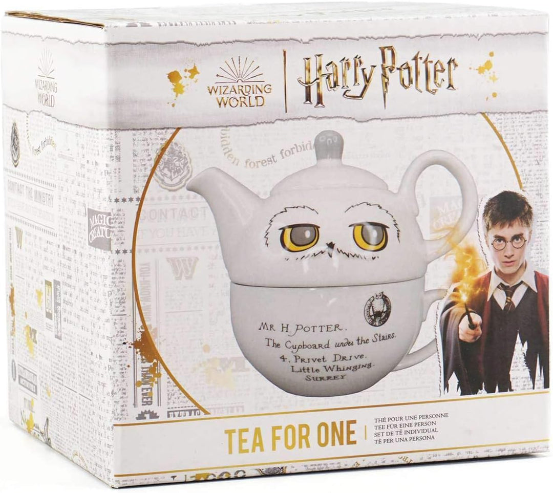 Harry Potter Half Moon Bay Hedwig Teeservice – Tea for One – Hedwig Owl Cup – Teekanne für eine Pers