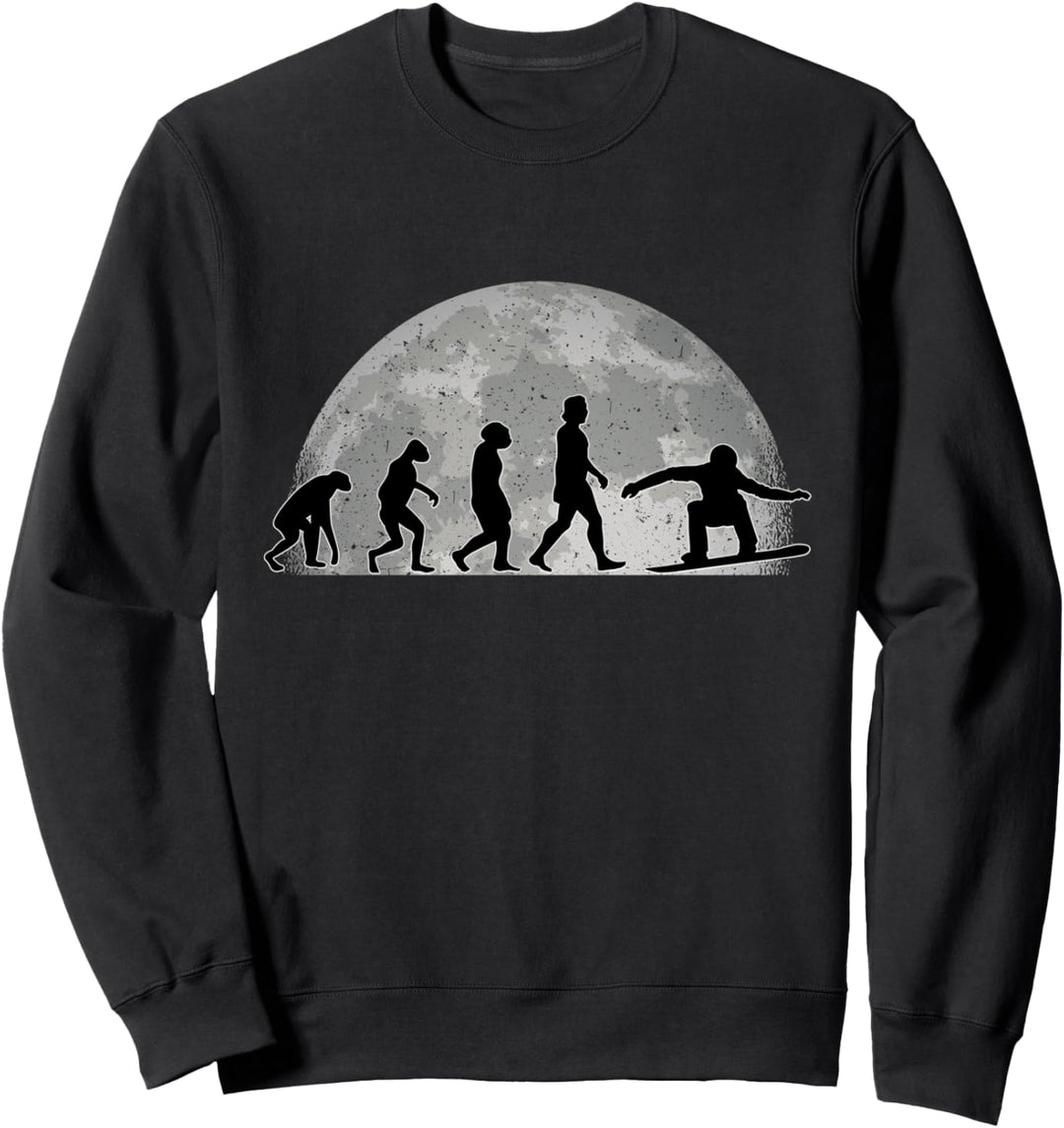 Snowboard Evolution Mond Wintersport Snowboarder Sweatshirt